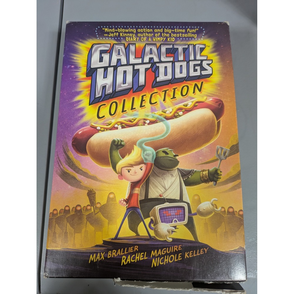 Galactic Hot Dogs Collection Books 1-3 Box Set Max Brallier Hardcover Aladdin